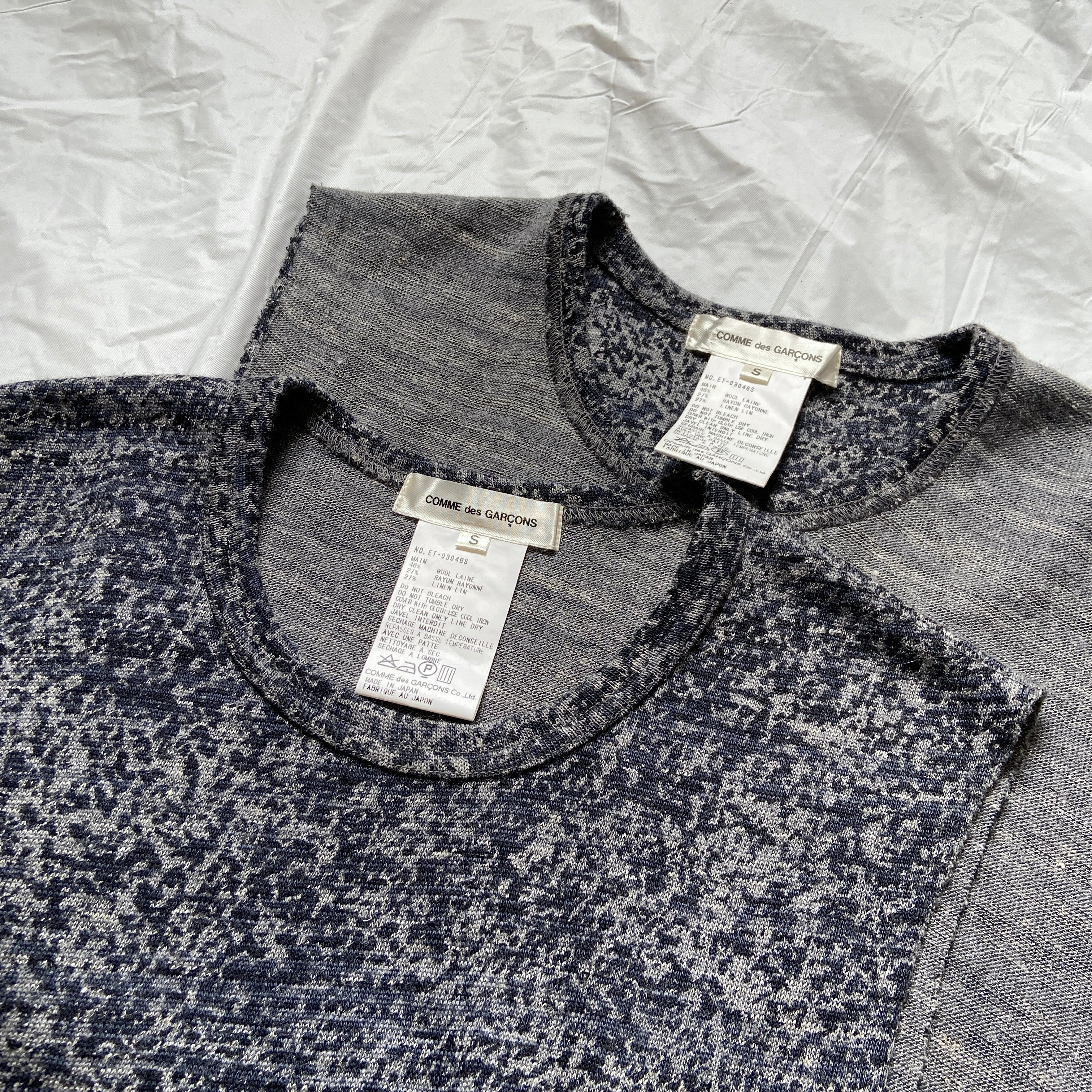 Comme des Garçons fw98 fusion two piece knit came sweater S - 6