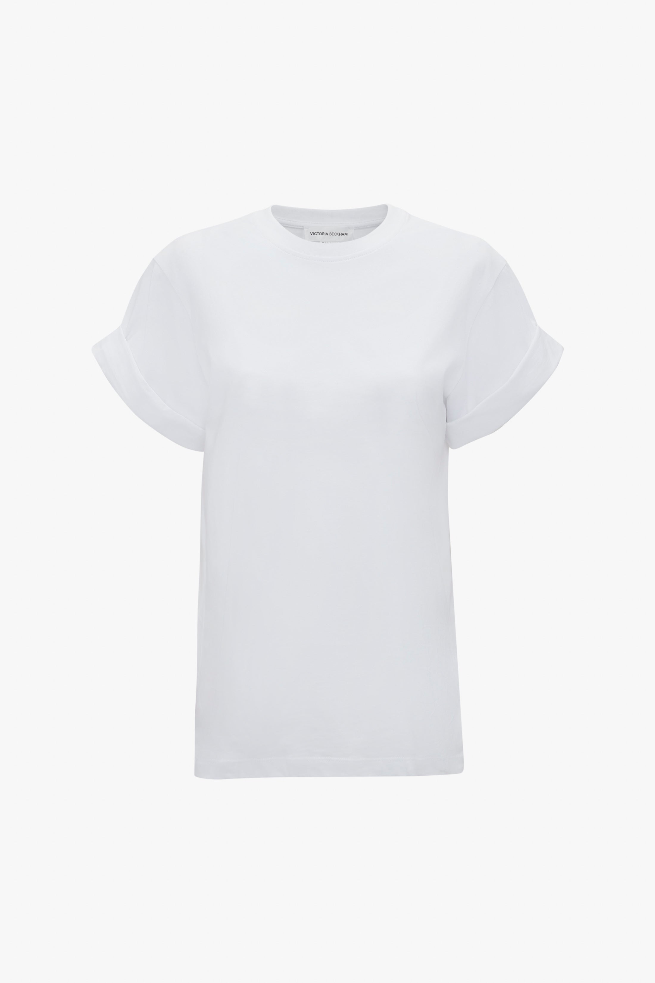 Asymmetric Relaxed Fit T-Shirt In White - 1