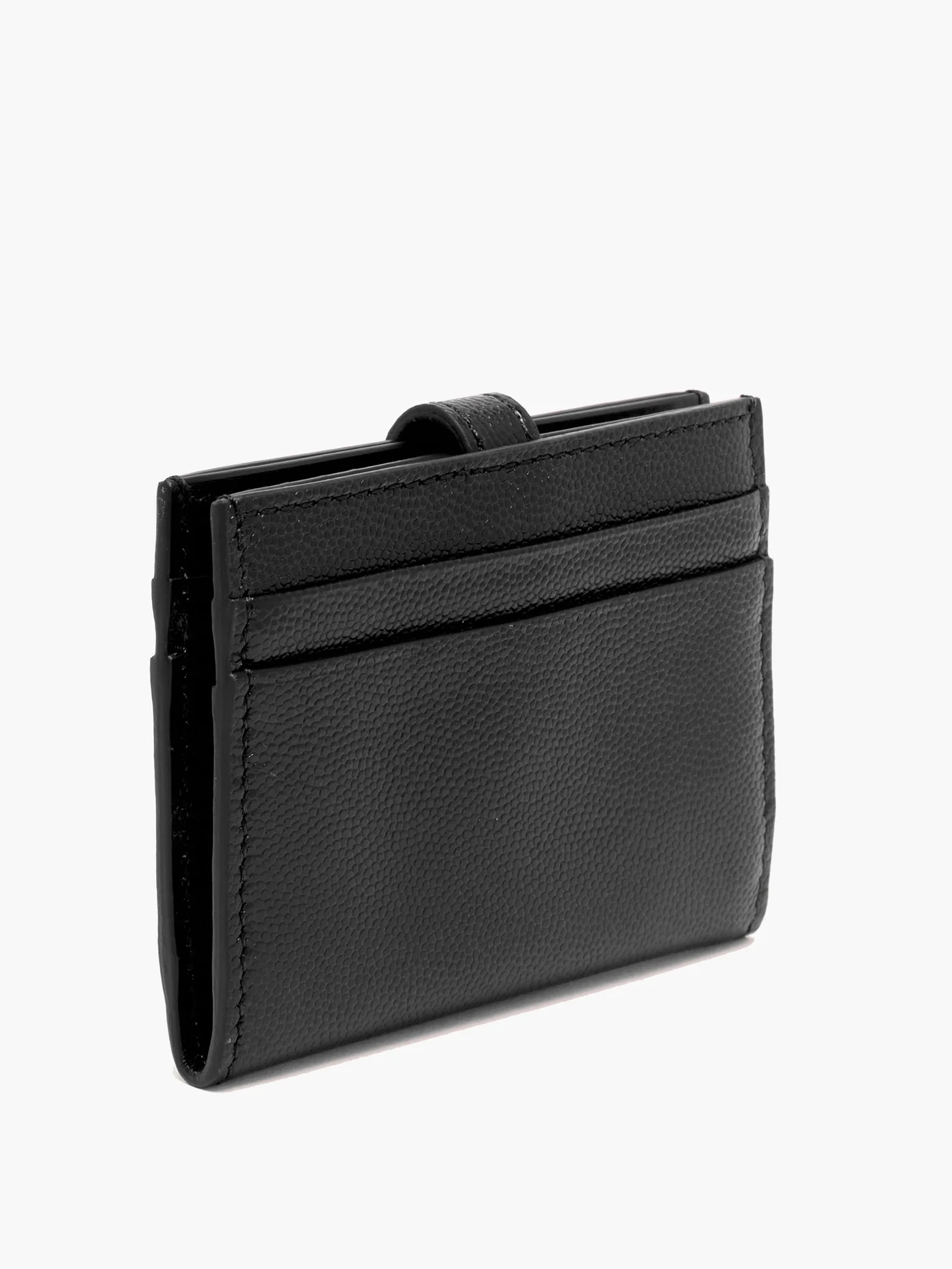 Sage TB-monogram grained-leather cardholder - 3