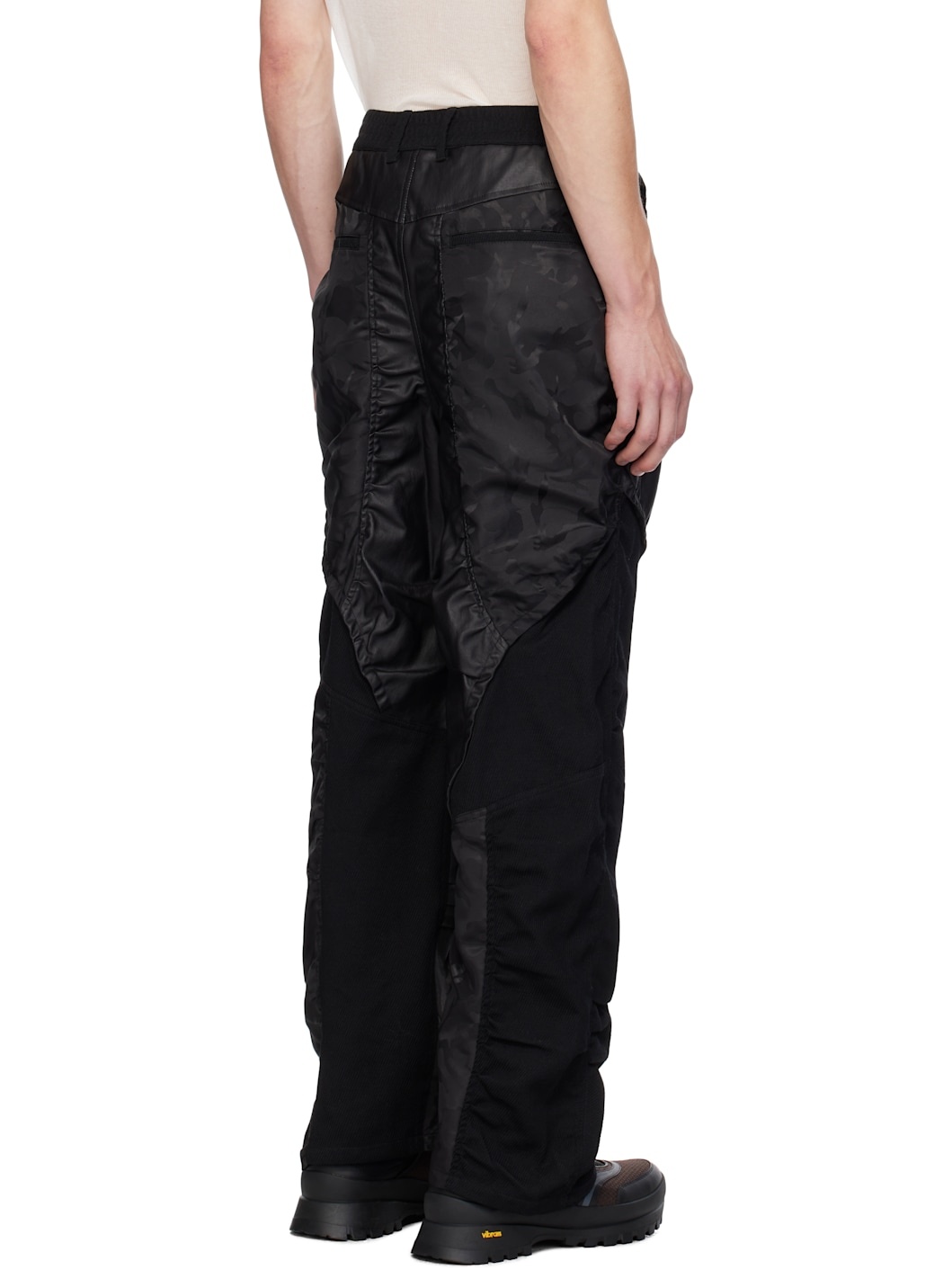 Black Flight Mix Trousers - 3