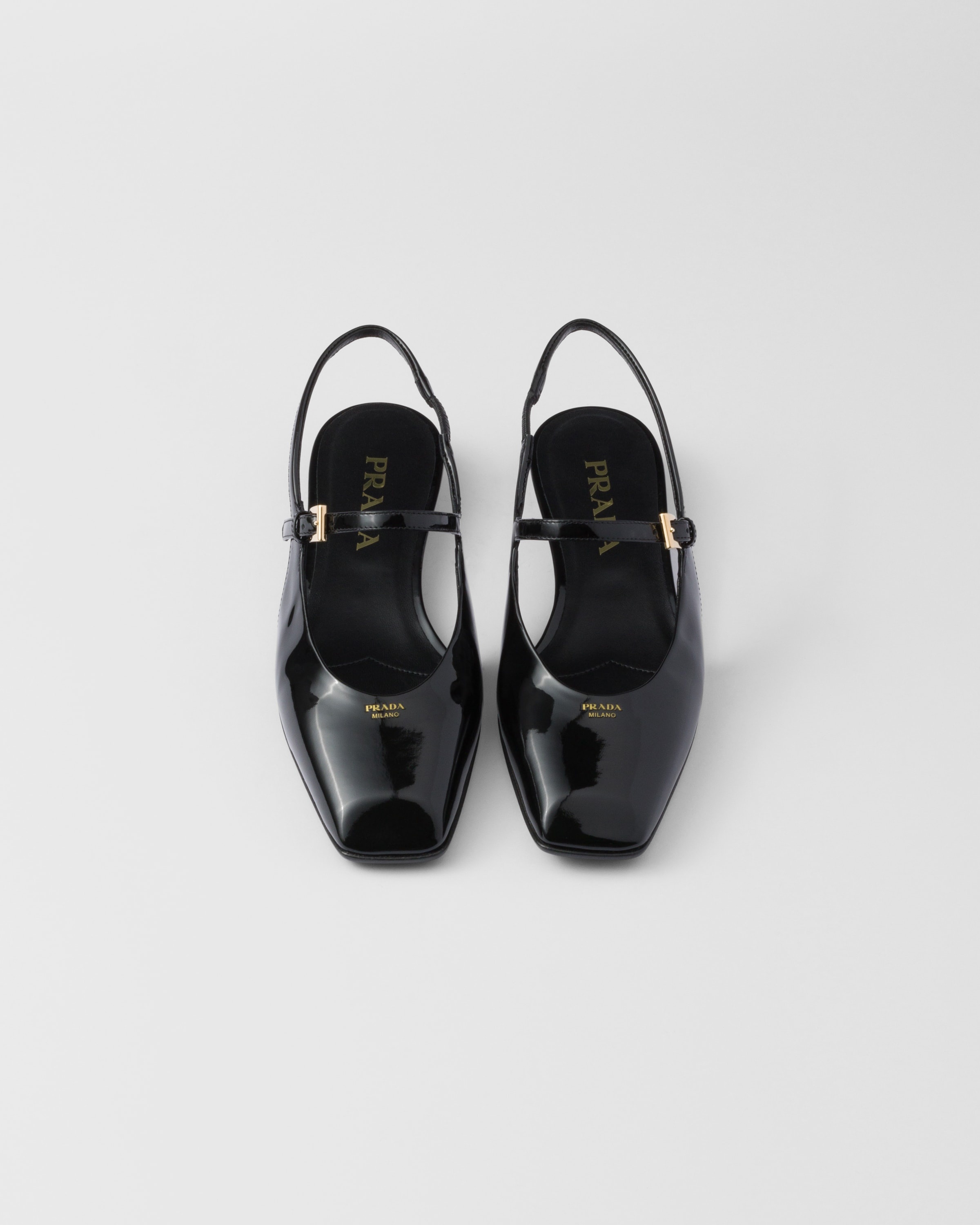 バレエシューズ PRADA PATENT LEATHER SLINGBACK BALLERINAS 0400022139226_BEIGEKHAKI?wid=