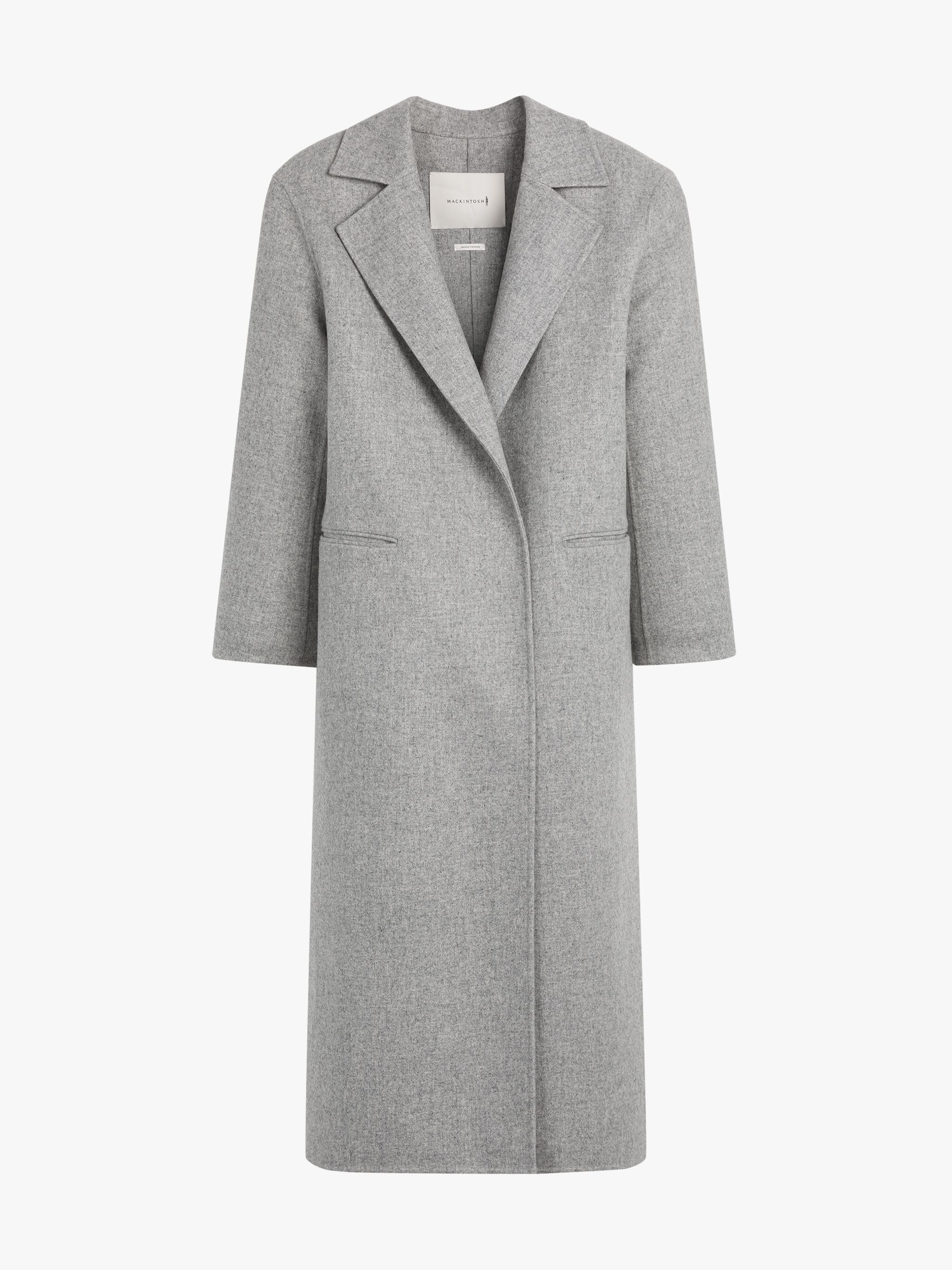 BALERNO LIGHT GREY WOOL COAT - 1