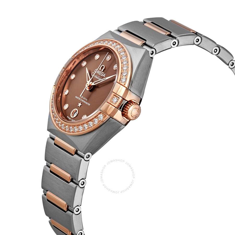 Omega Constellation Automatic Diamond Brown Dial Ladies Watch 131.25.29.20.63.001 - 2