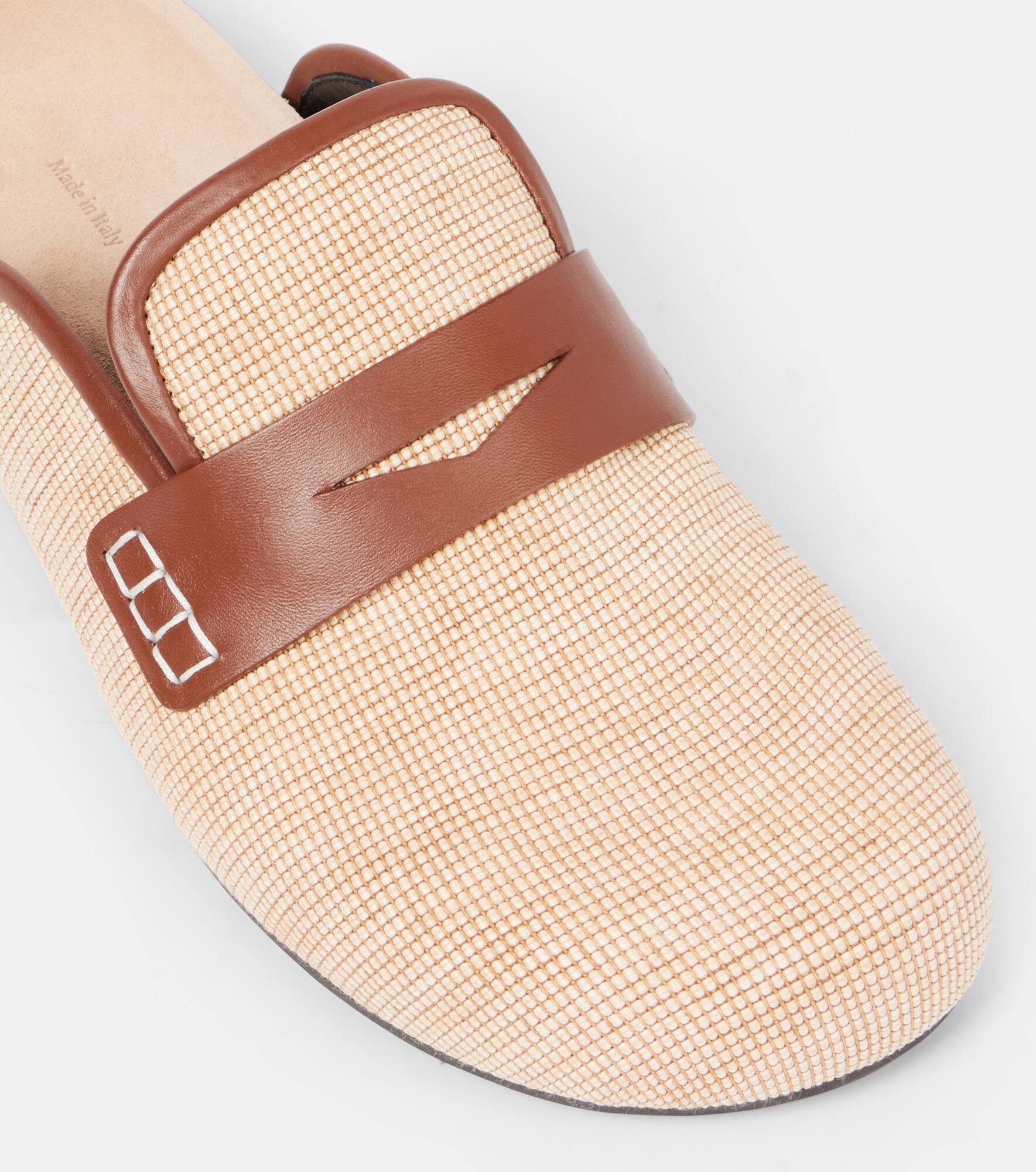 Leather-trimmed mules - 5