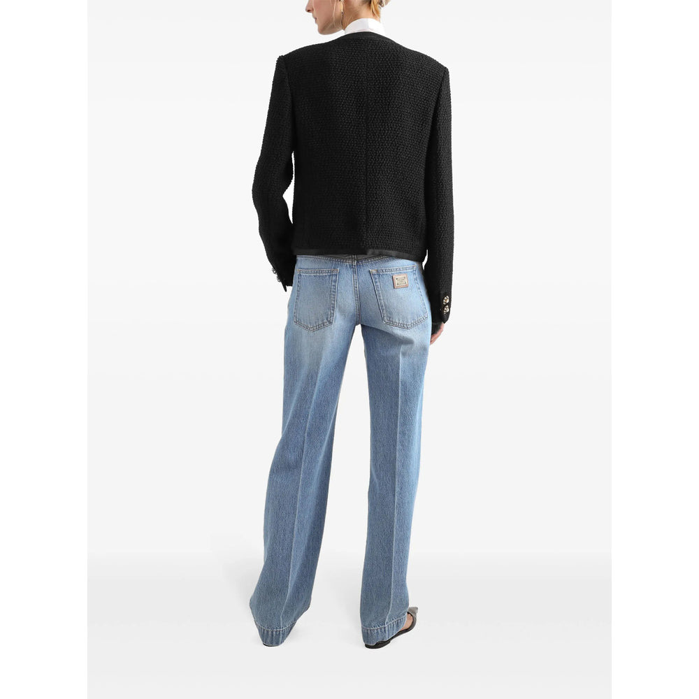 Dolce & Gabbana Black Jackets - Tweed Jackets Women - 5