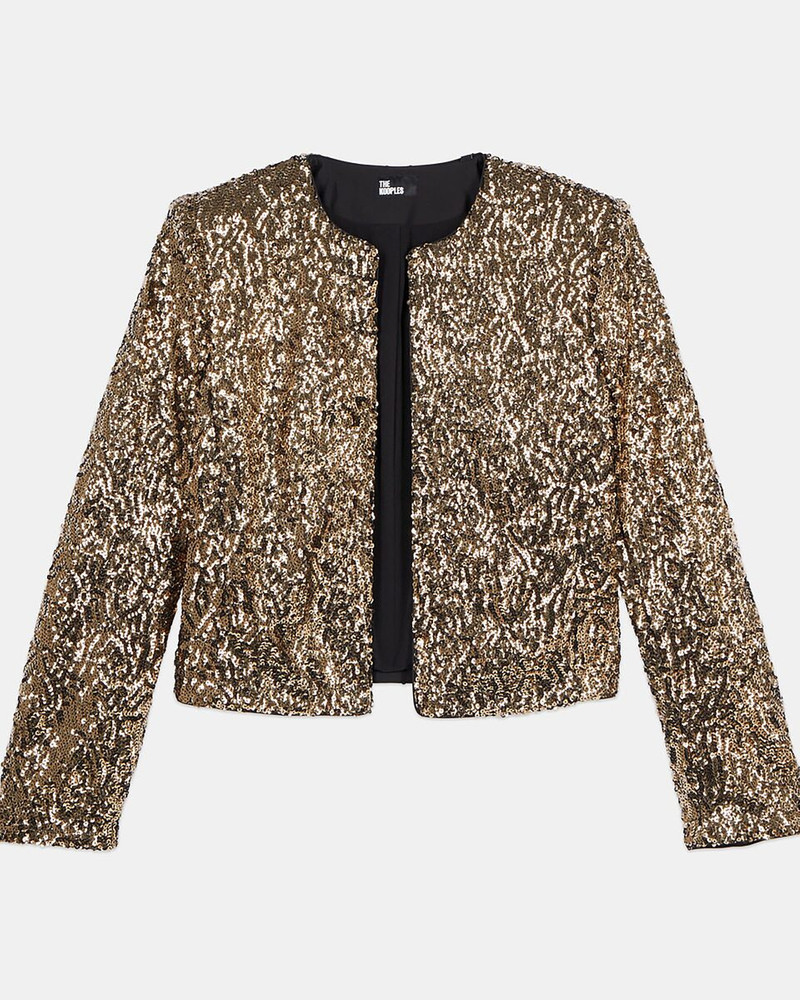 SHORT JACKET WITH GOLDEN SEQUINS 1