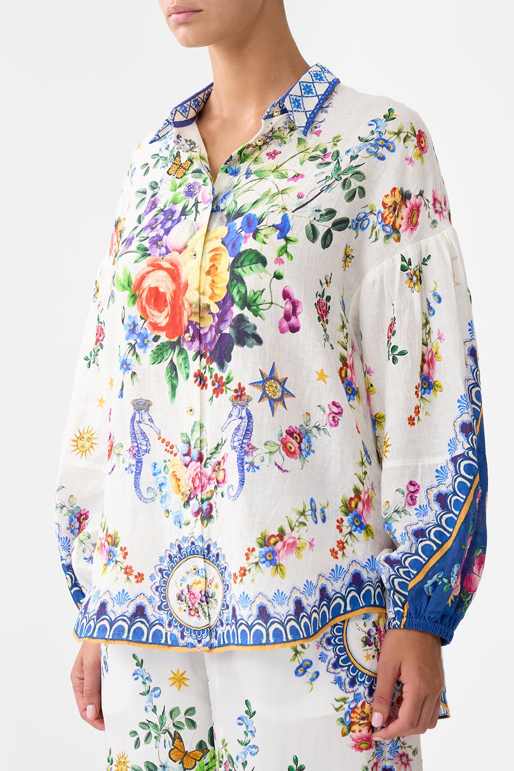 BALLOON SLEEVE BLOUSE - 5