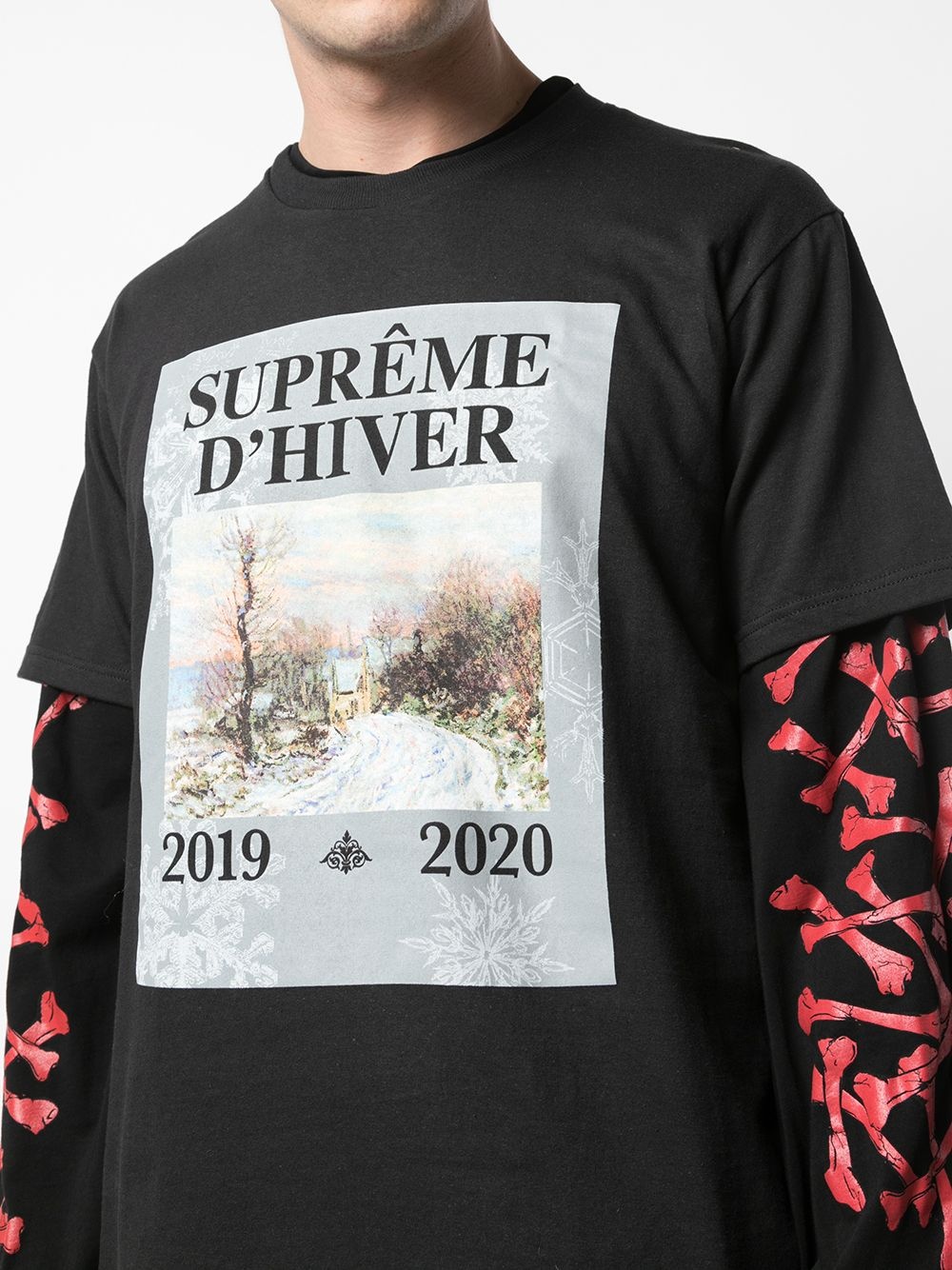 D'Hiver print T-shirt - 5