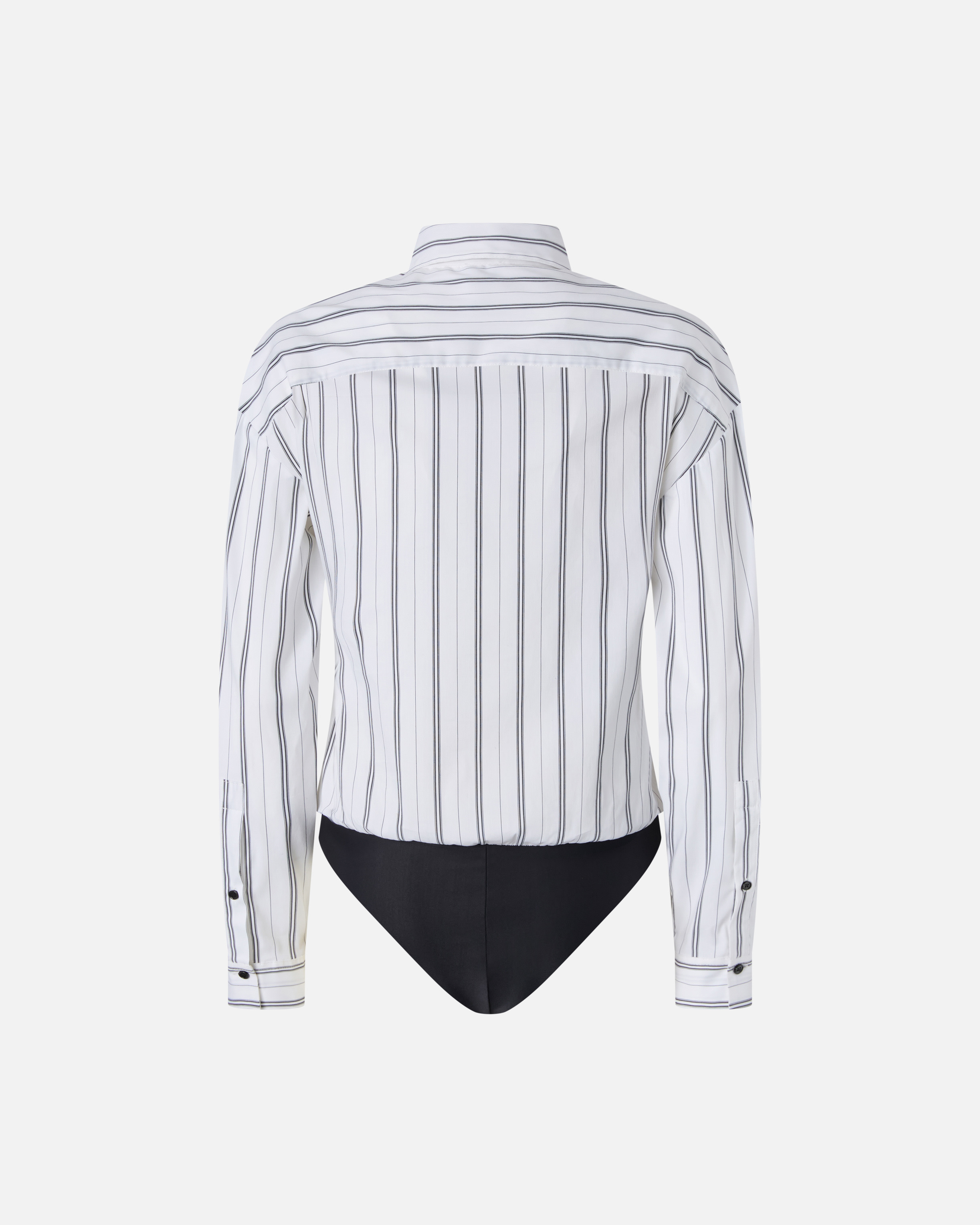 BODYSUIT SHIRT WITH VERTICAL STRIPES - 2