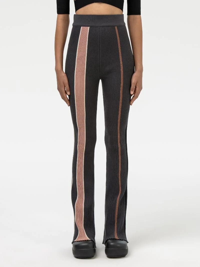 RIBBED KNIT PANTS - 3