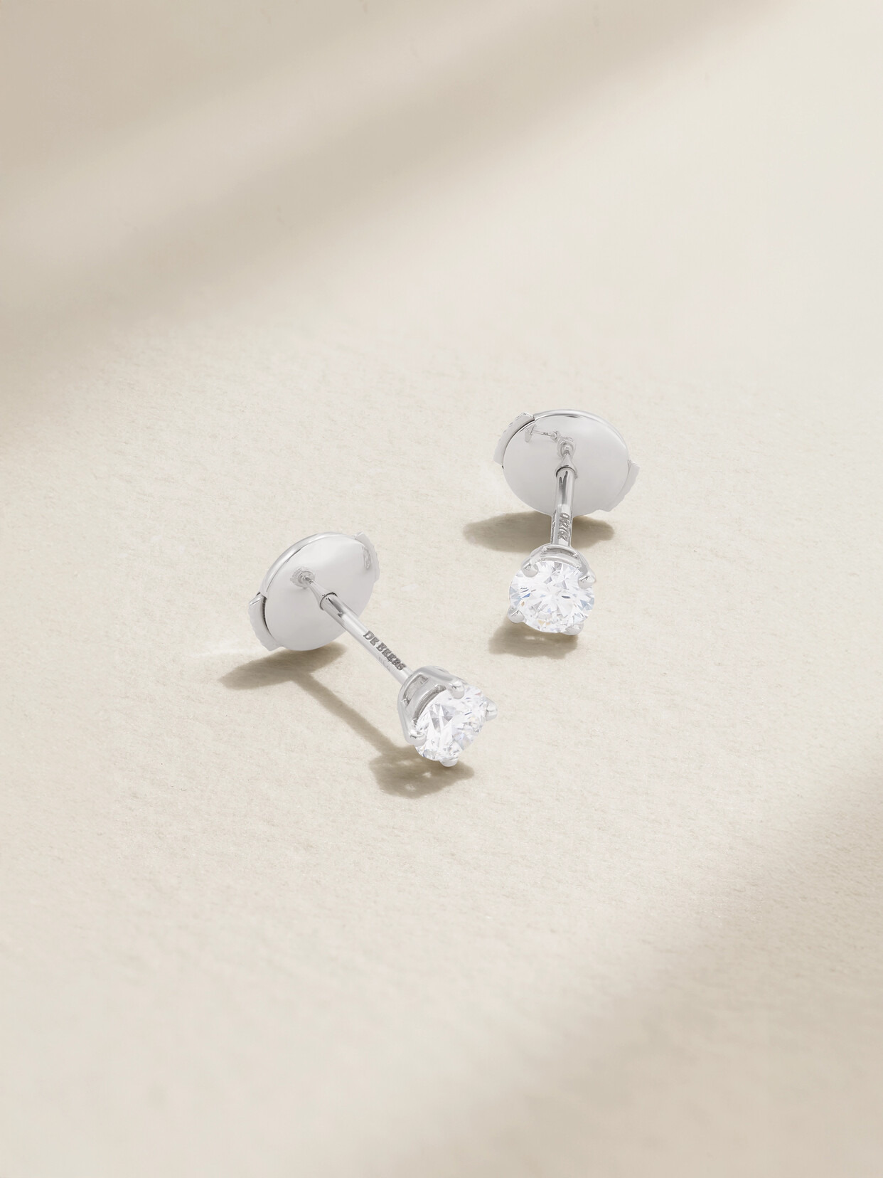 Db Classic Platinum Diamond Earrings - 1