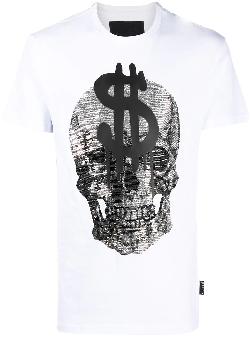 crystal skull cotton T-shirt - 1