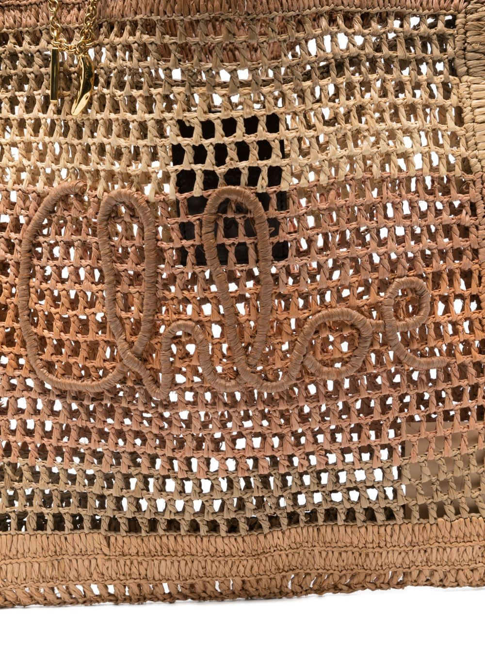 raffia tote bag - 4