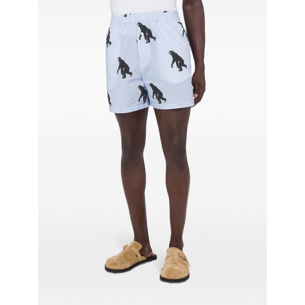 Moschino Blue Shorts - Bermuda Shorts Men - 3