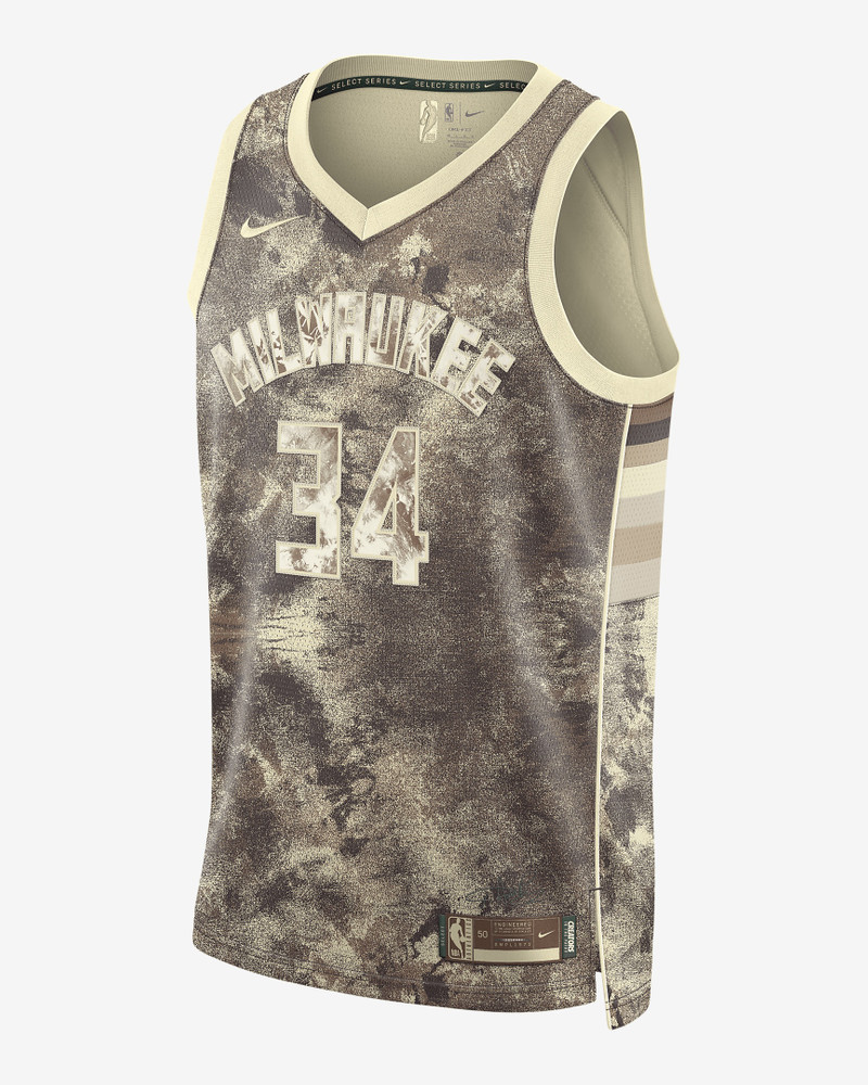 Giannis Antetokounmpo Milwaukee Bucks 2022/23 Select Series Nike Men's Dri-FIT NBA Swingman Jersey - 1
