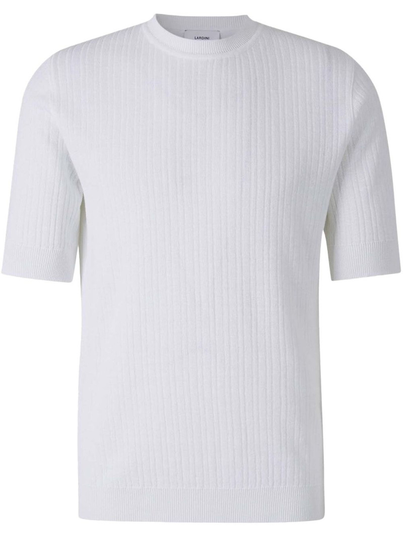 ribbed-knit T-shirt 1