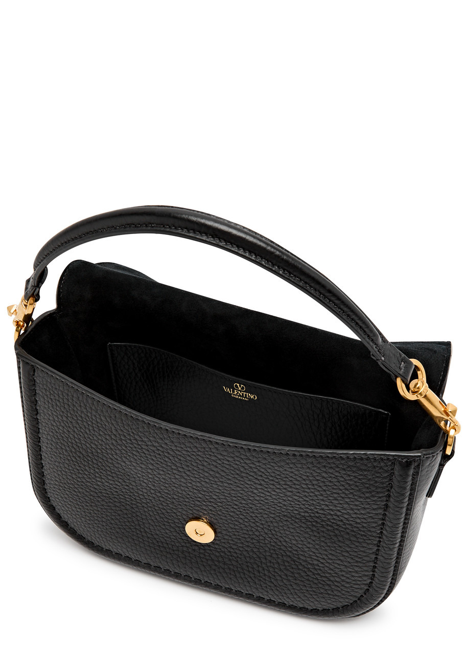 Alltime VLogo grained leather shoulder bag - 4