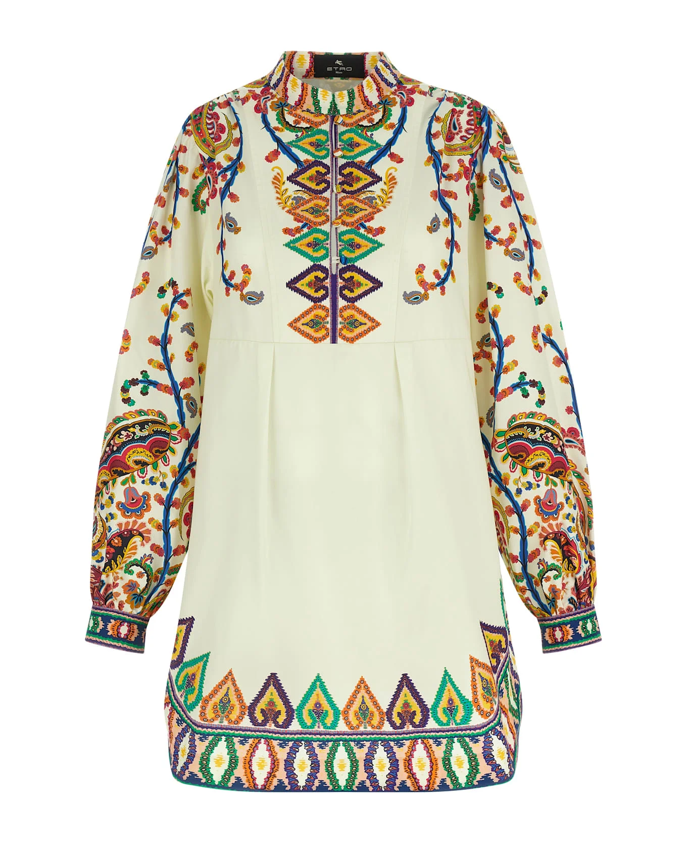 Printed Poplin Dress - 1