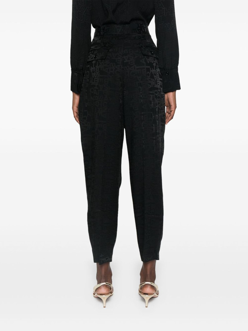 logo-jacquard trousers 4
