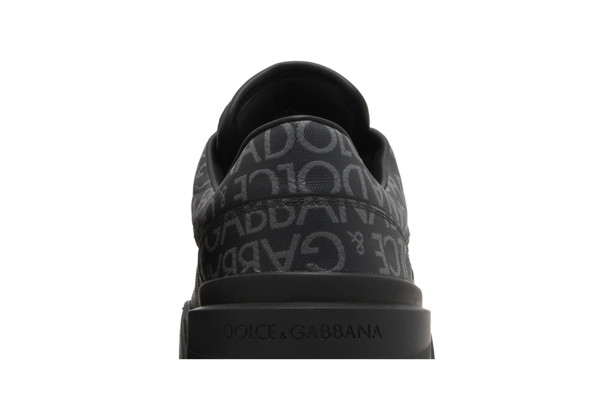 Dolce & Gabbana New Roma Low 'Allover Jacquard Logo - Black' - 7