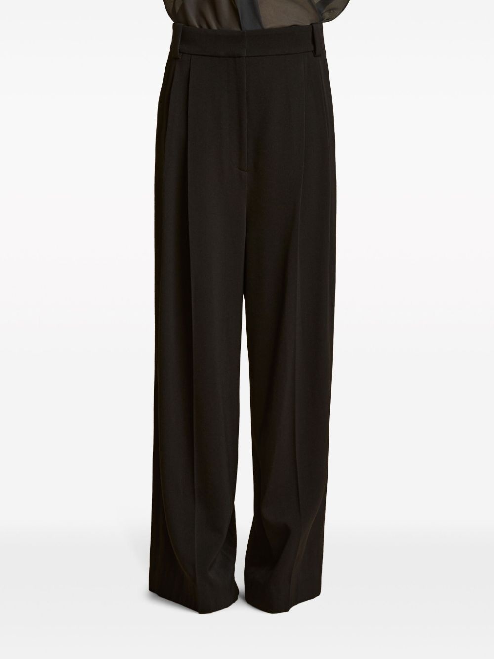 Simone pleated wide-leg trousers - 3