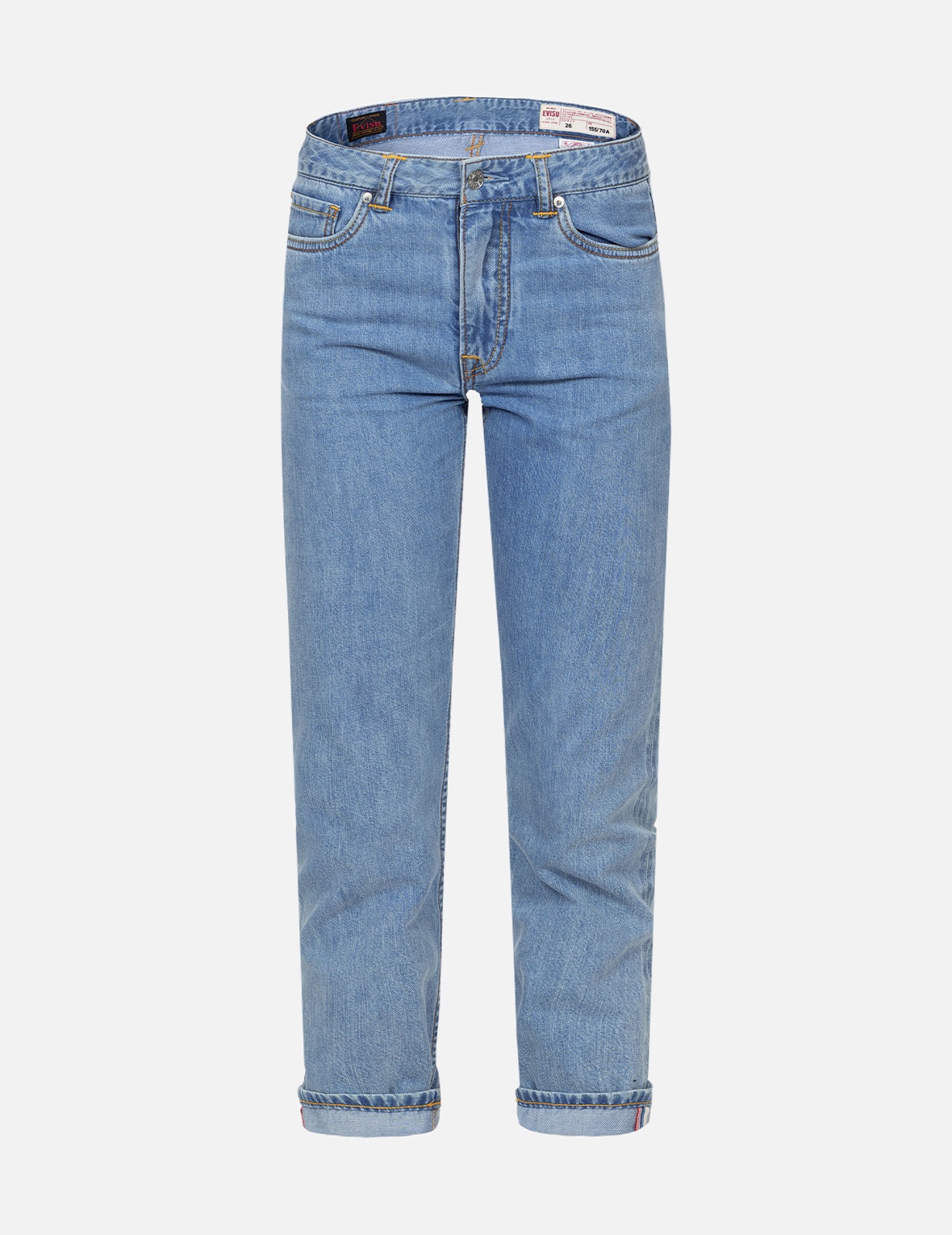 SEAGULL EMBROIDERY AND WISTERIA PRINT RELAX FIT JEANS - 1