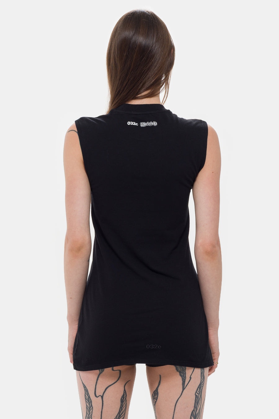 Super Bad Jersey Dress and  Hotpants in Faded Black - 3