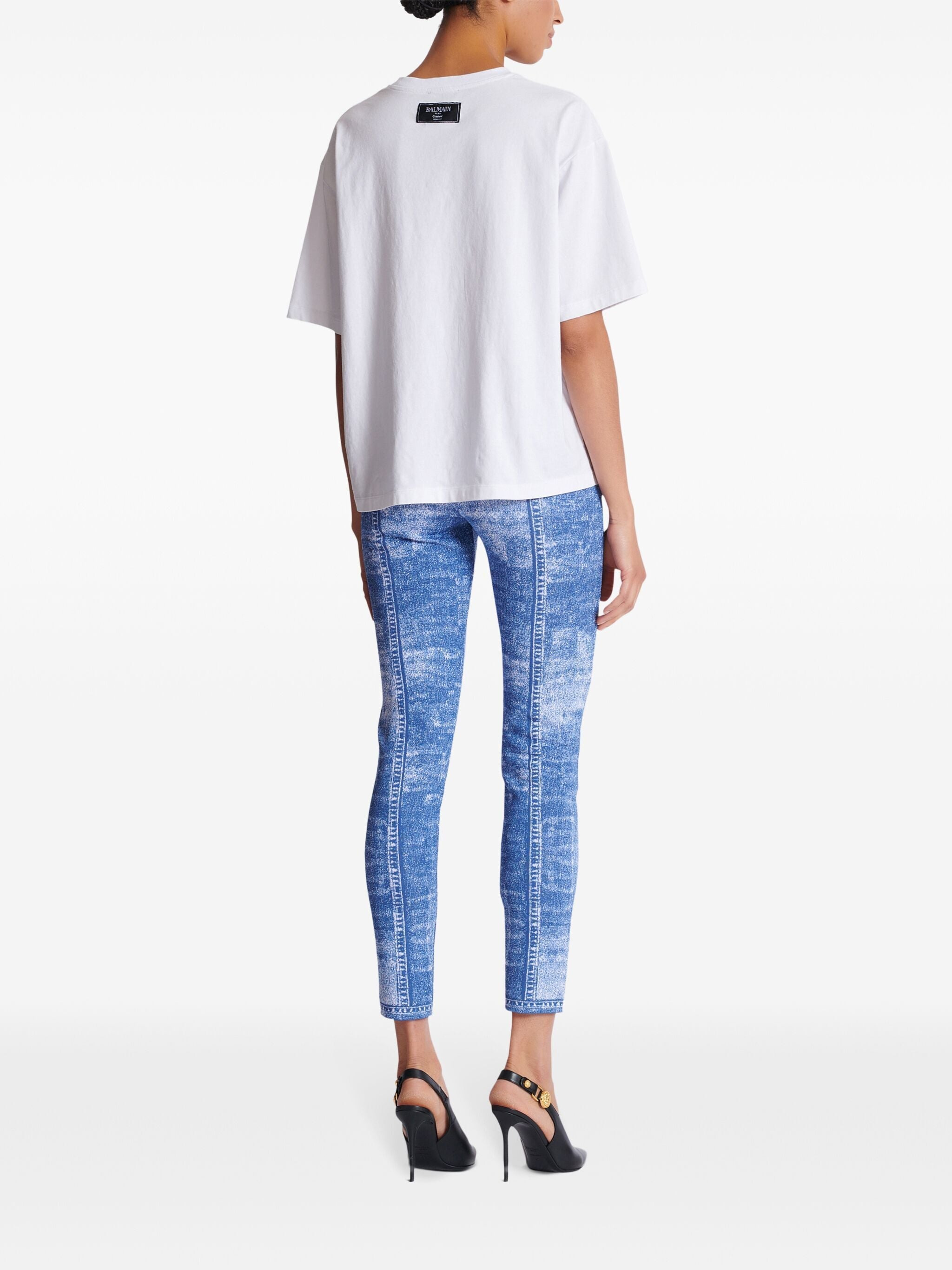 Balmain Women Ss Balmain Kiss Print T-Shirt - 3