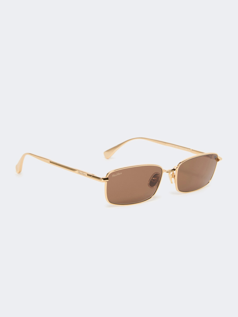 Max Mara SARONG Rectangular sunglasses - GOLD BROWN outlook