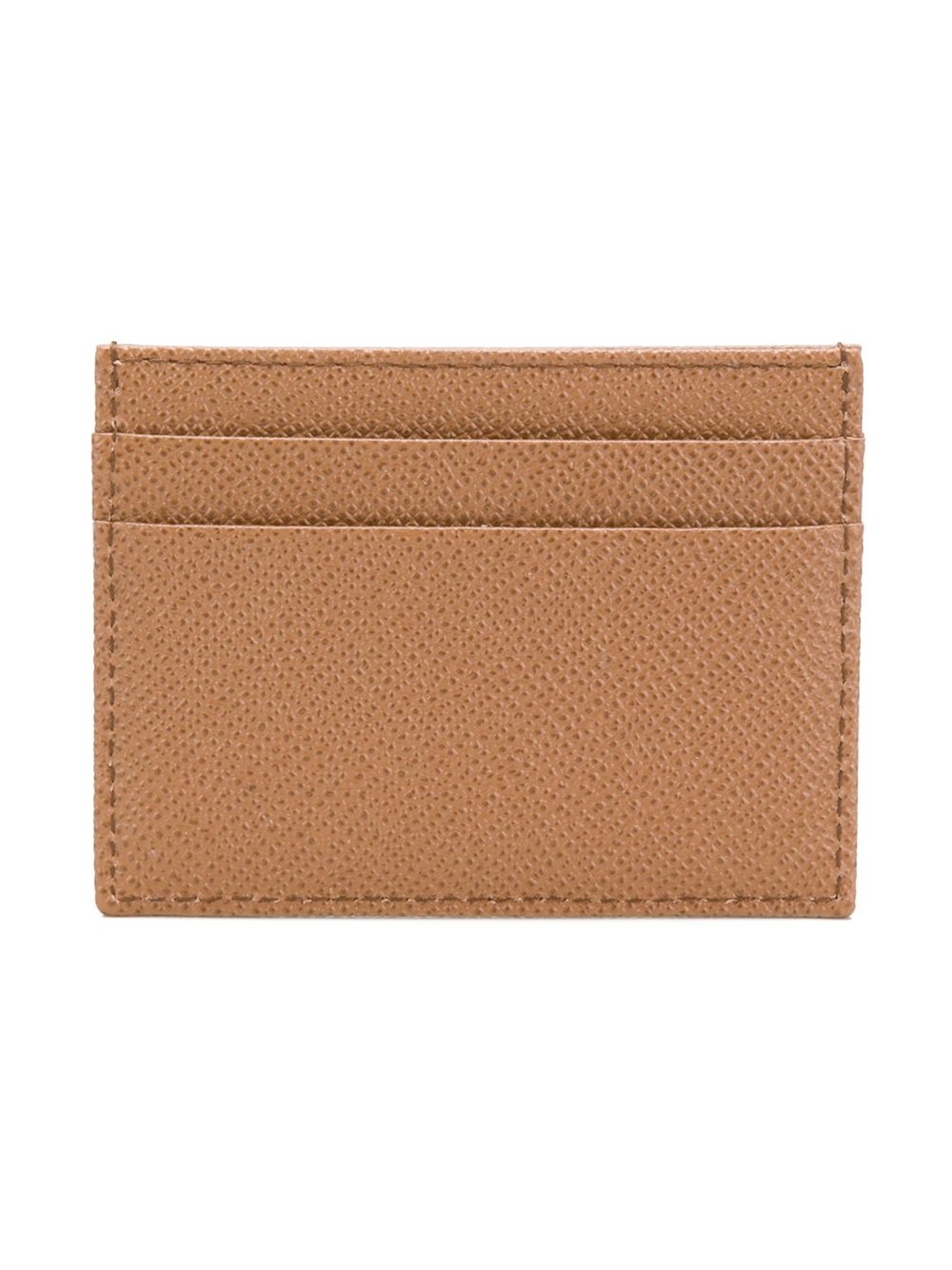 logo-tag leather card holder - 3