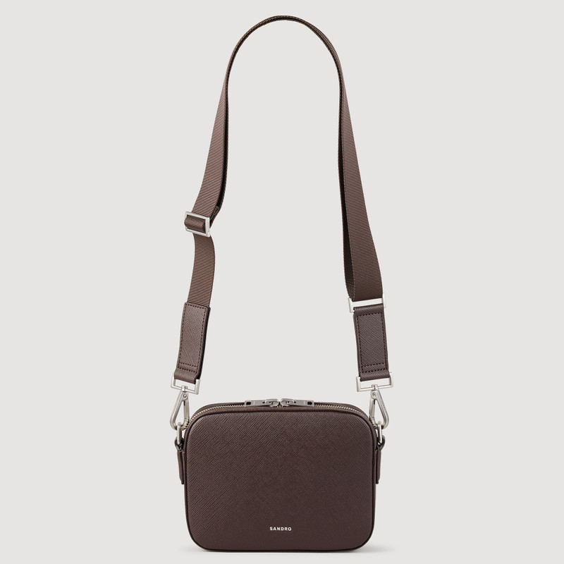 SMALL RECONSTITUTED LEATHER BAG 5