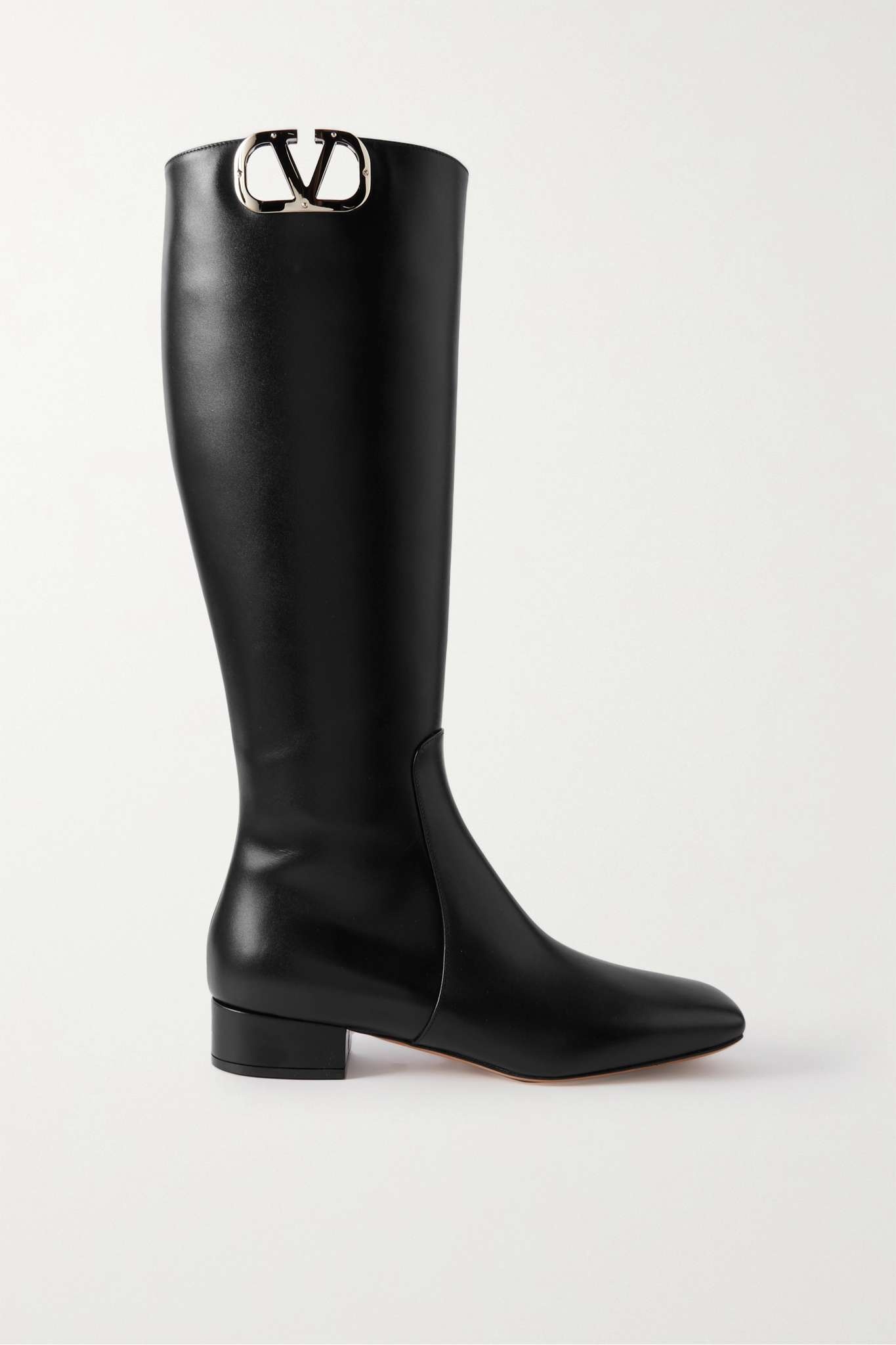 Valentino Garavani Black VLogo Tall Boots