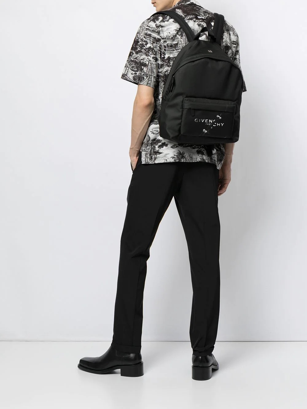 logo-print backpack - 2