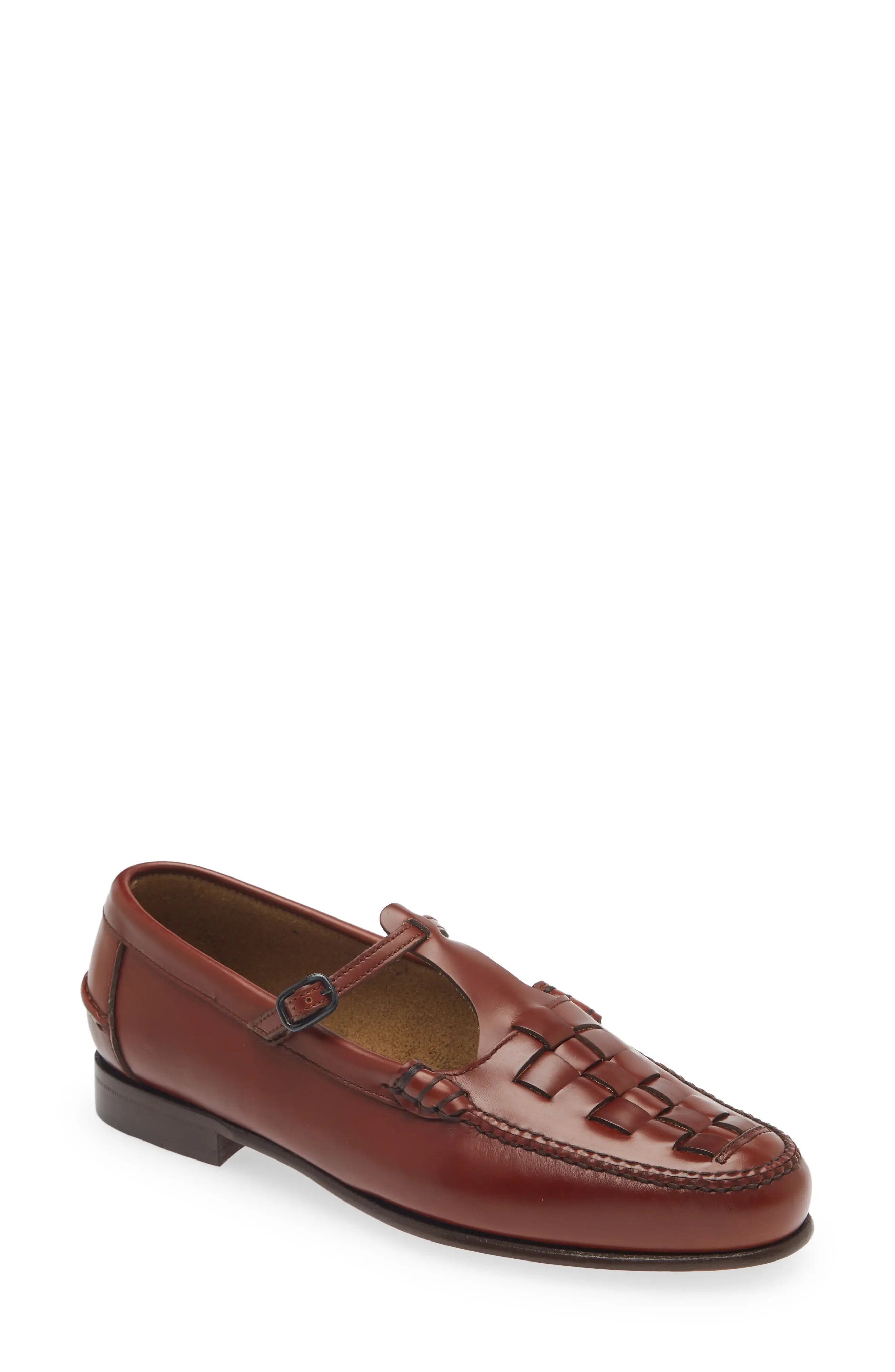 HEREU Maqueda Woven TStrap Loafer REVERSIBLE