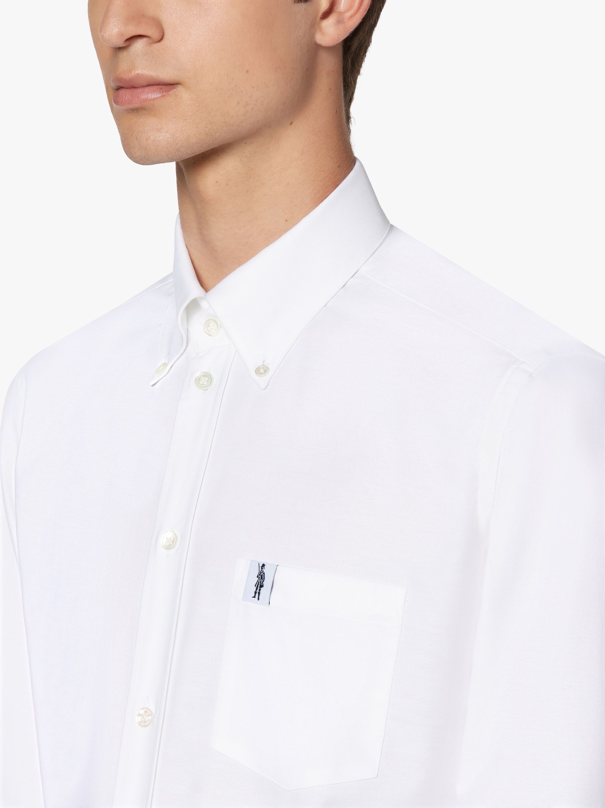 BLOOMSBURY WHITE COTTON OXFORD SHIRT | GSC-103 - 5