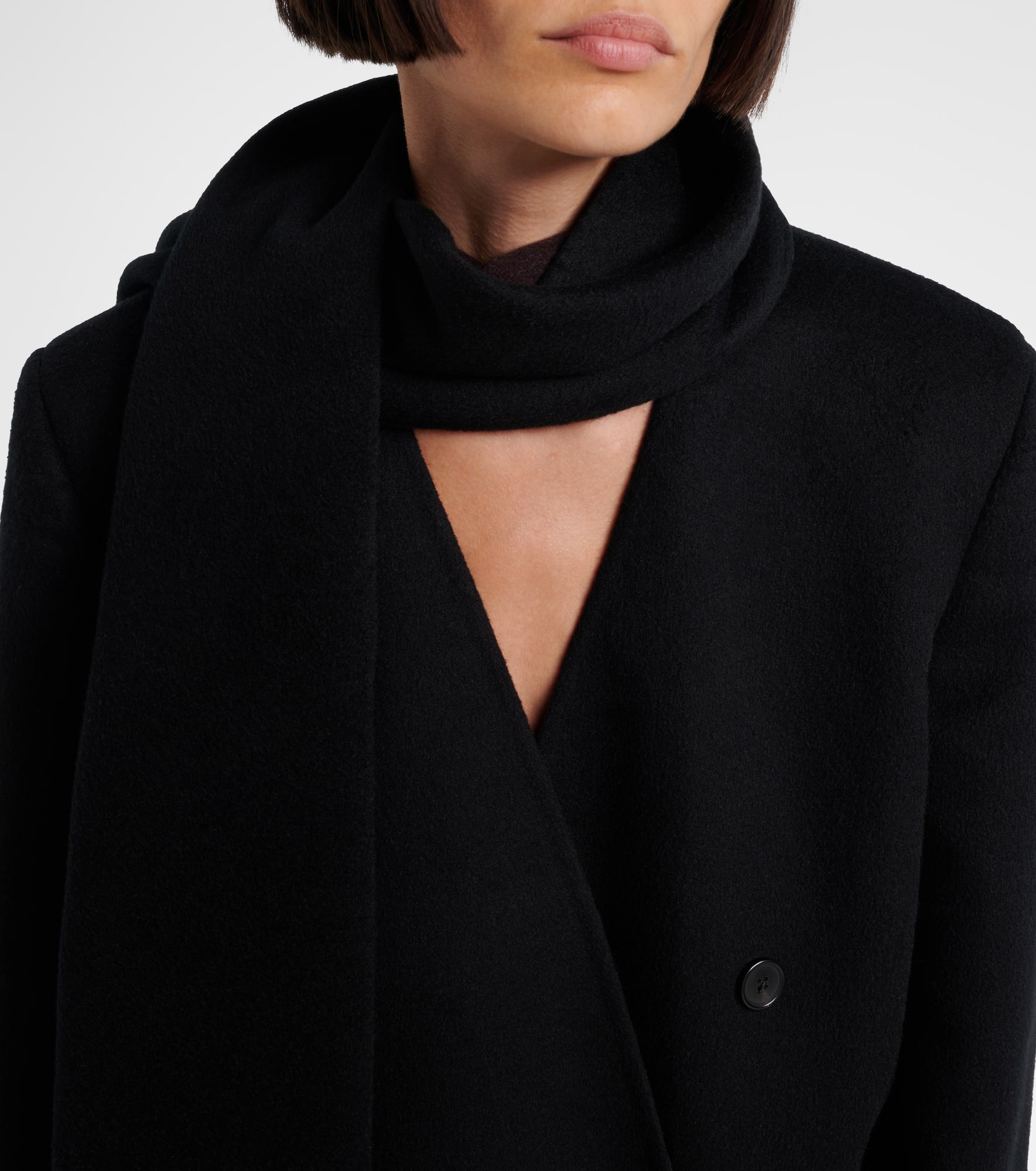 Calitra scarf-detail cashmere jacket - 4