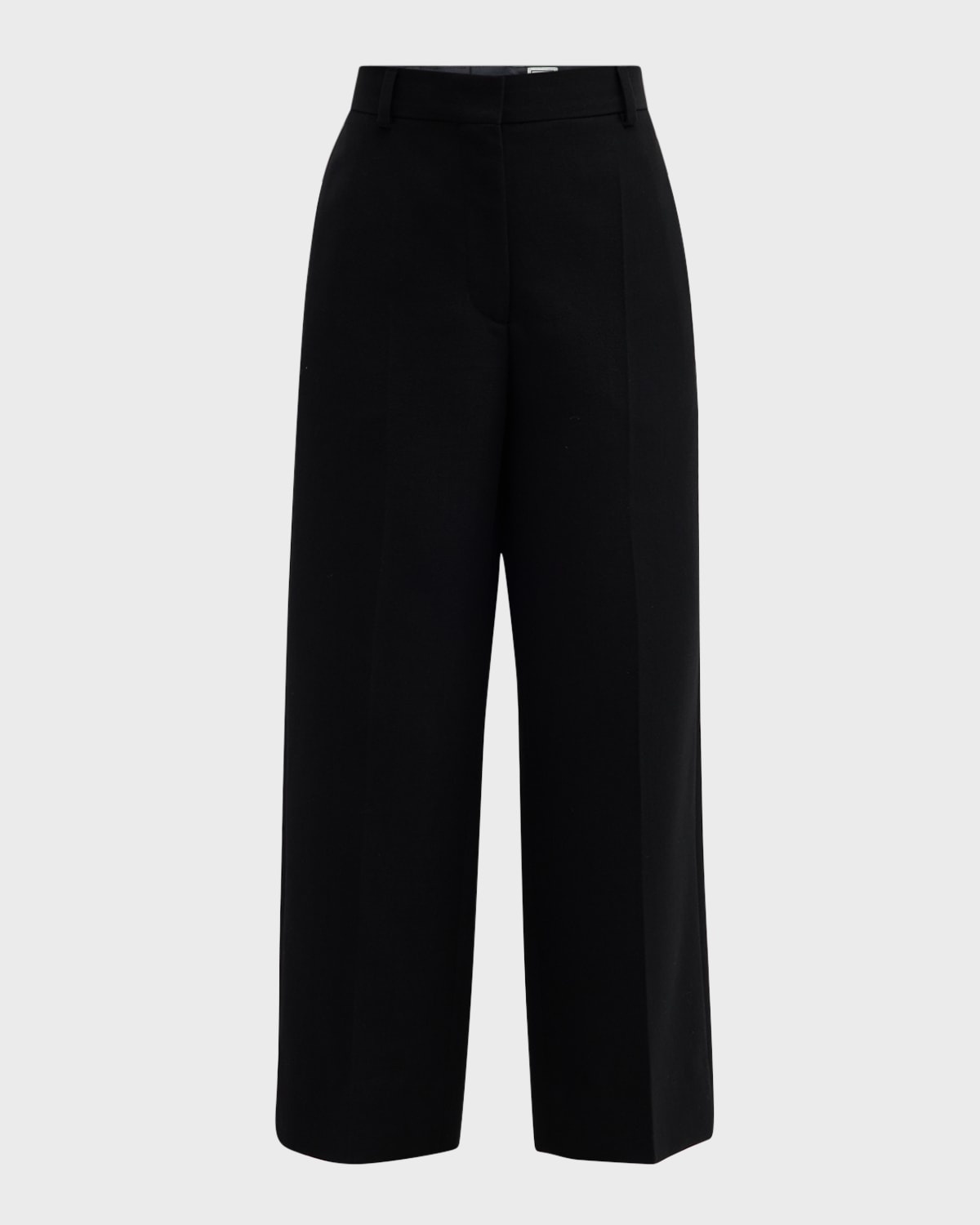 High-Rise Straight-Leg Crop Trousers - 1