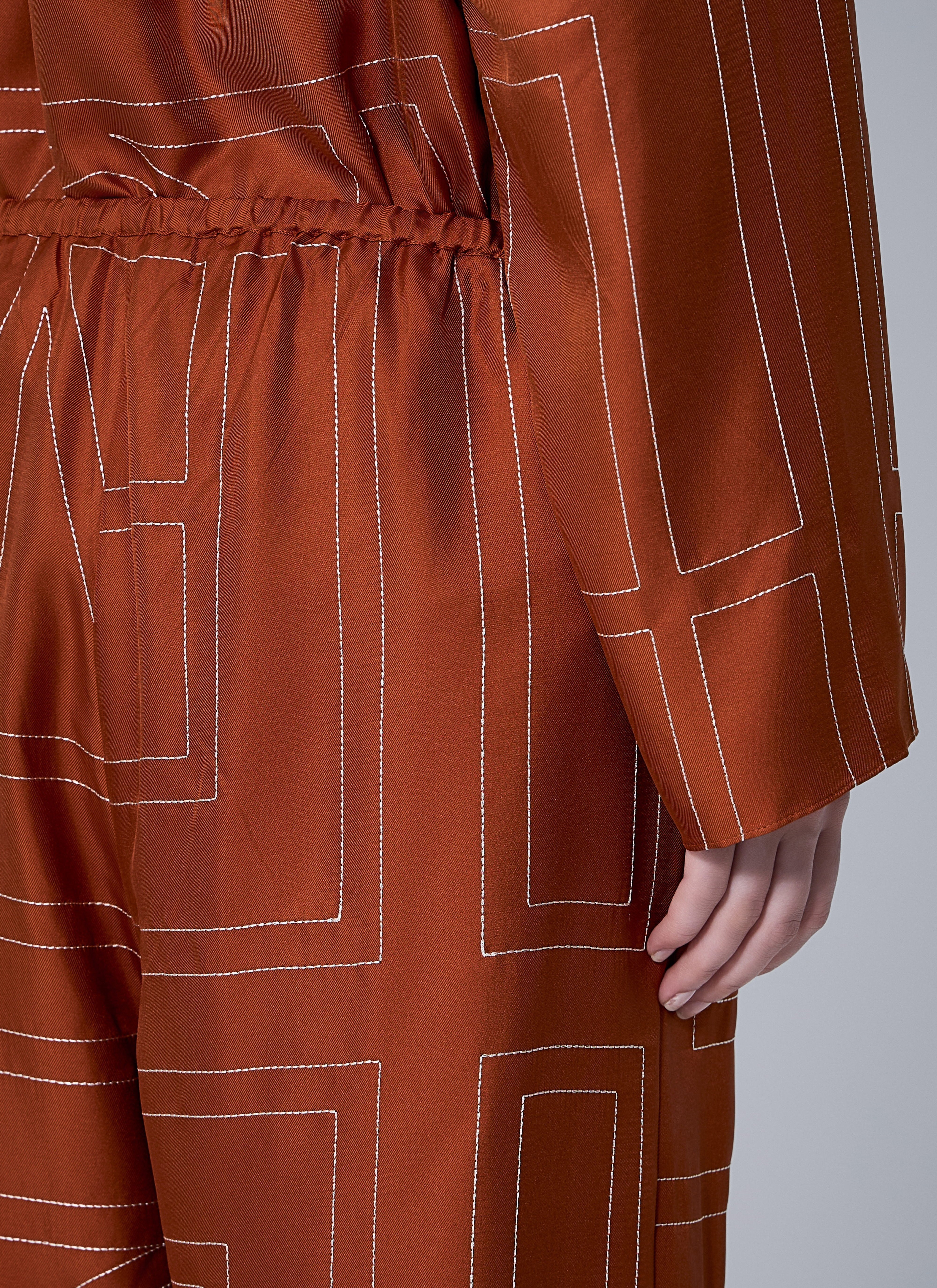 Toteme Women Monogram Silk Pants - 6