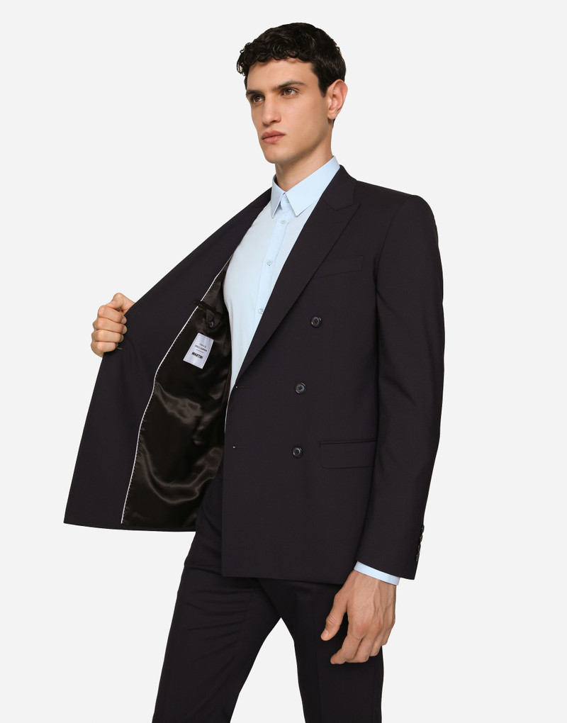 Double-breasted stretch wool Martini-fit suit 5