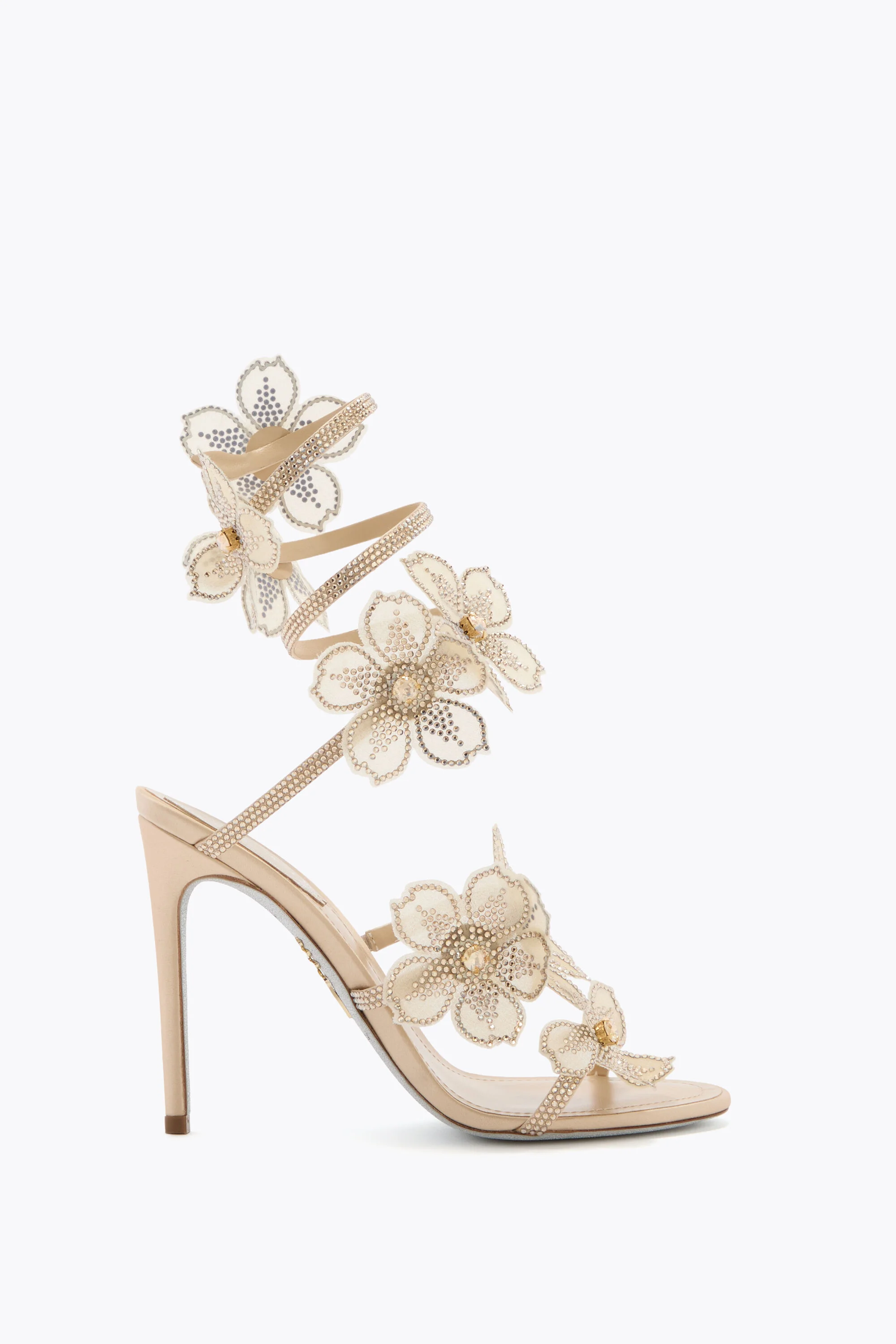 PEACH FLOWER GOLD SANDAL 105 - 1
