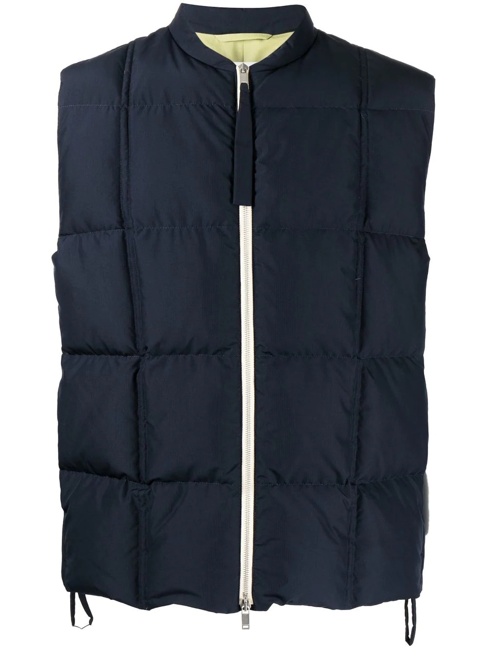 zip-up padded gilet - 1