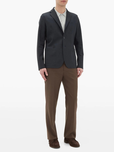 Herno Single-breasted bonded-jersey blazer outlook