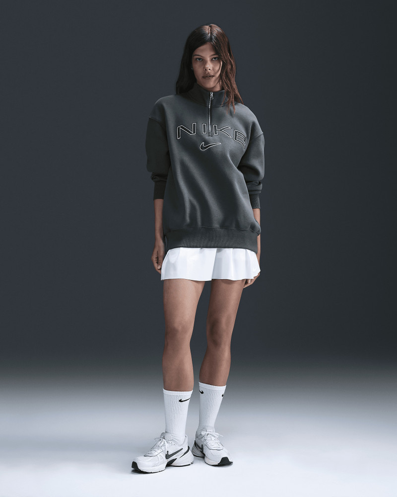 Nike Sportswear Phoenix Fleece Women's Oversized 1/4-Zip Logo Top 4