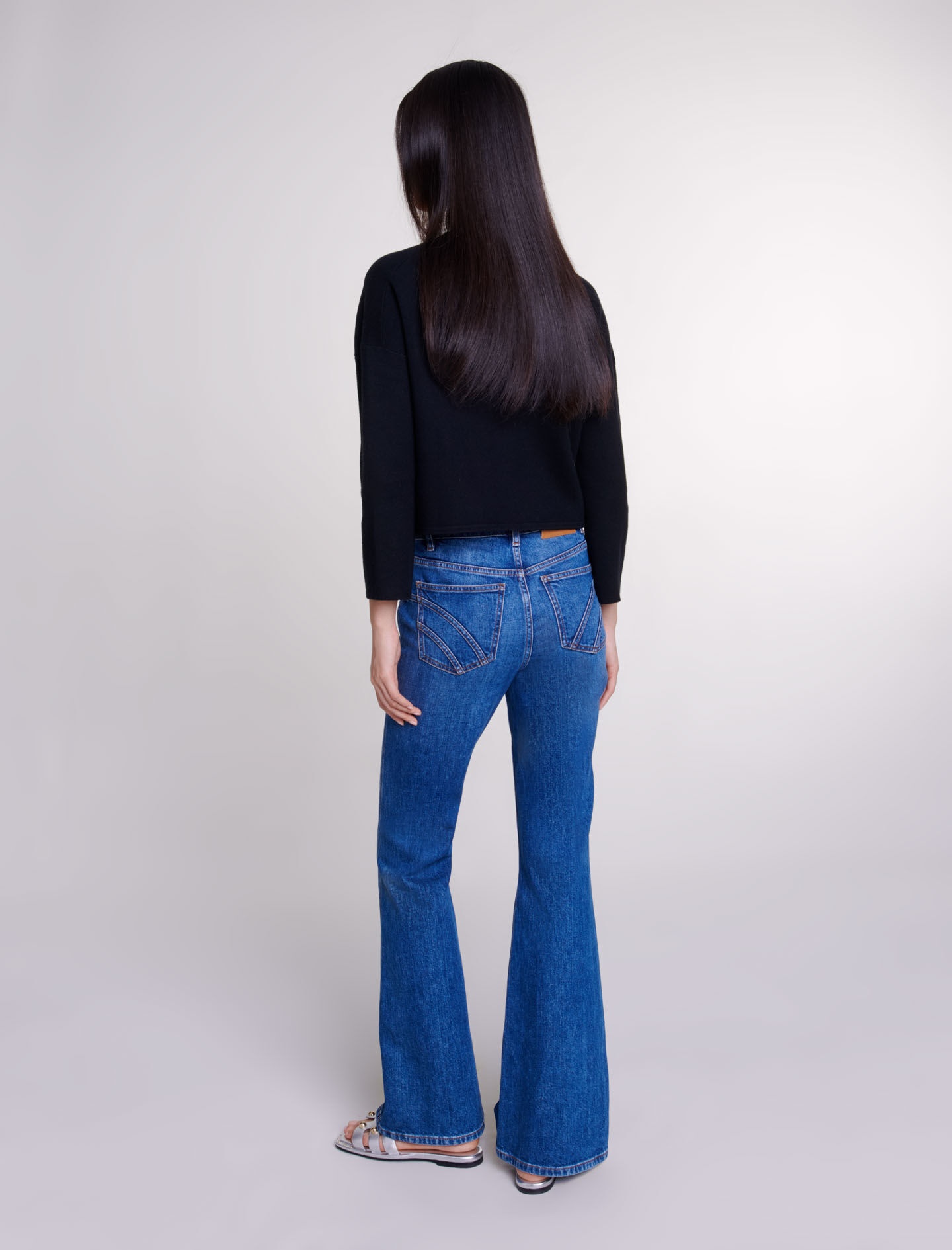 Cropped knit cardigan - 4
