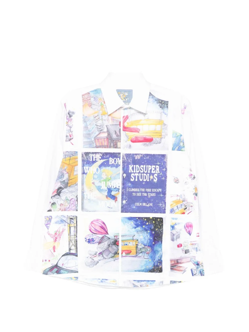 book page patchwork shirt - 1