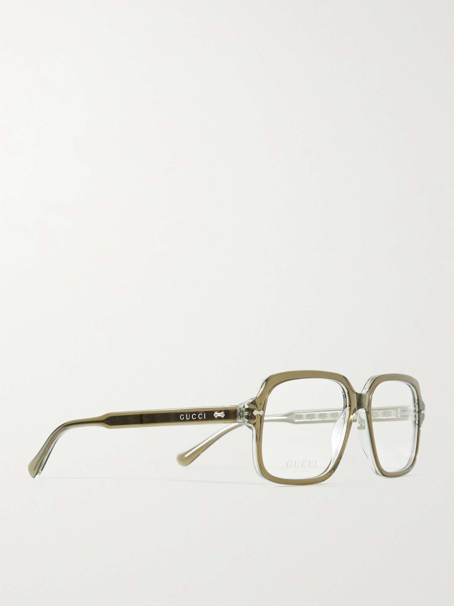 Square-Frame Acetate Optical Glasses - 3