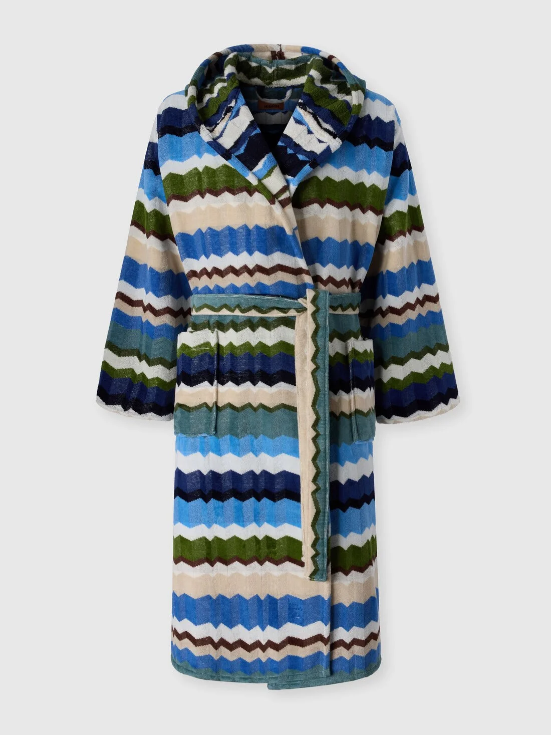 Eva hooded cotton terry bathrobe - 1