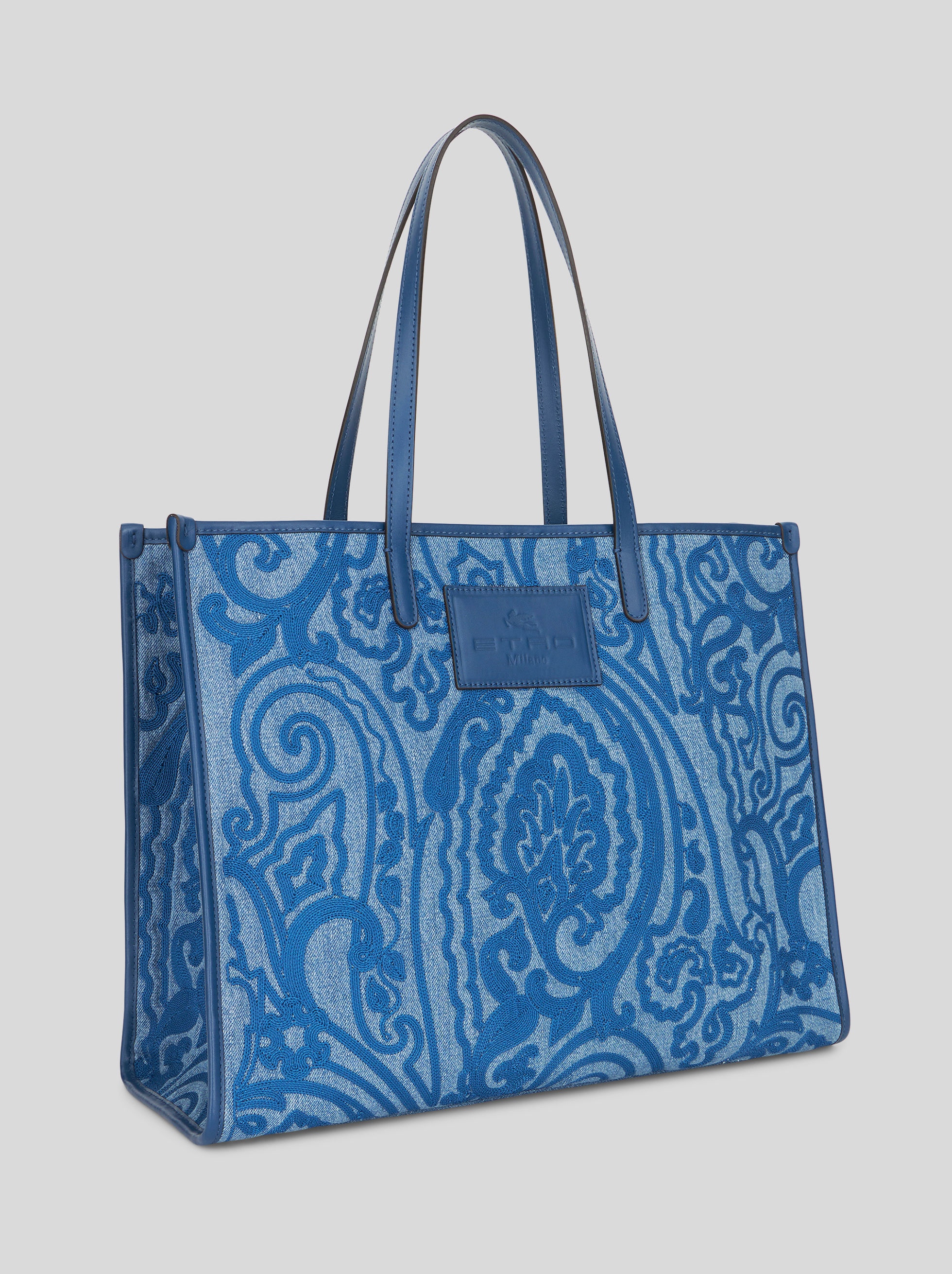 PAISLEY JACQUARD LARGE SHOPPING BAG - 5