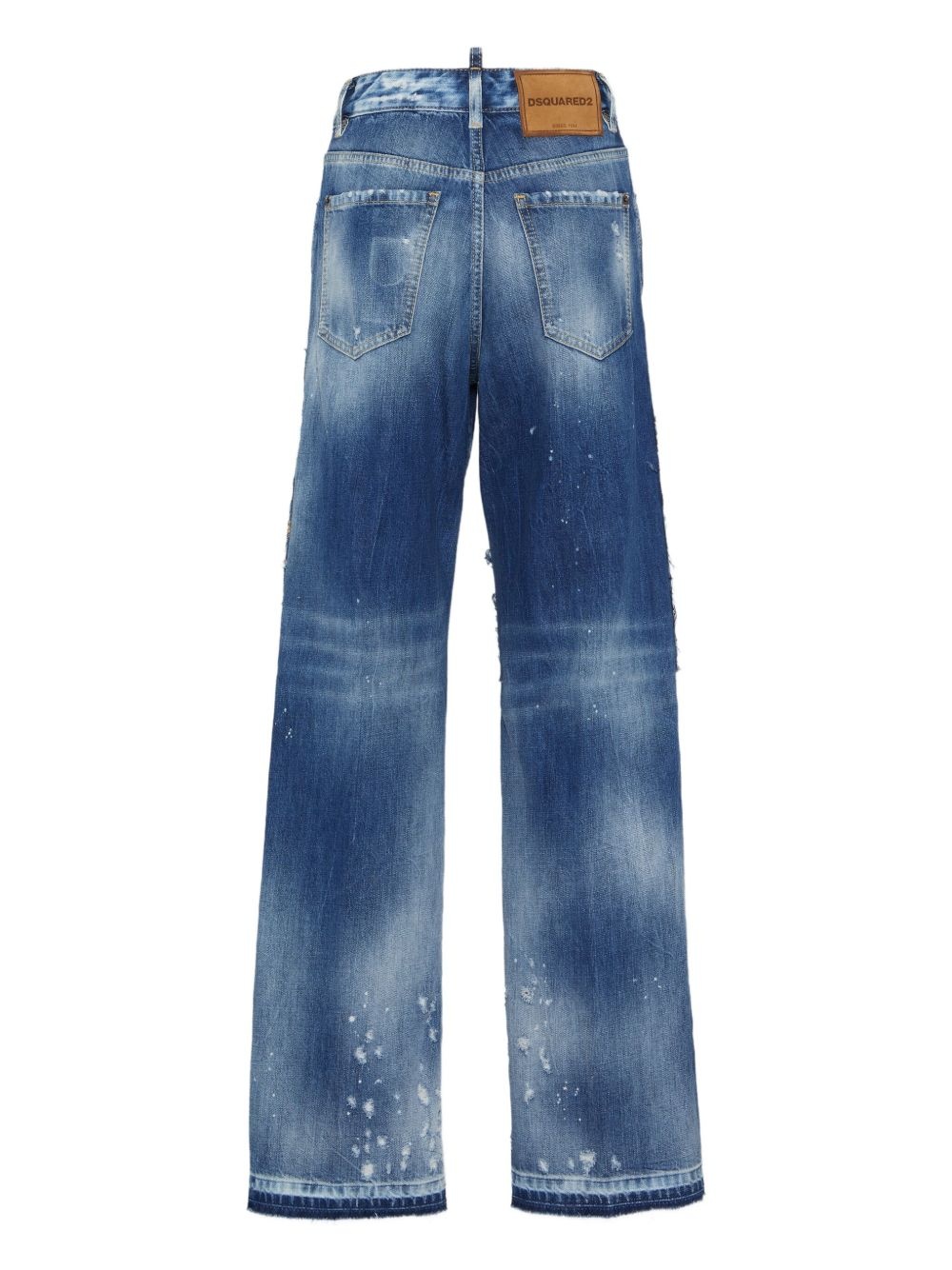 patchwork-embellished jeans - 2