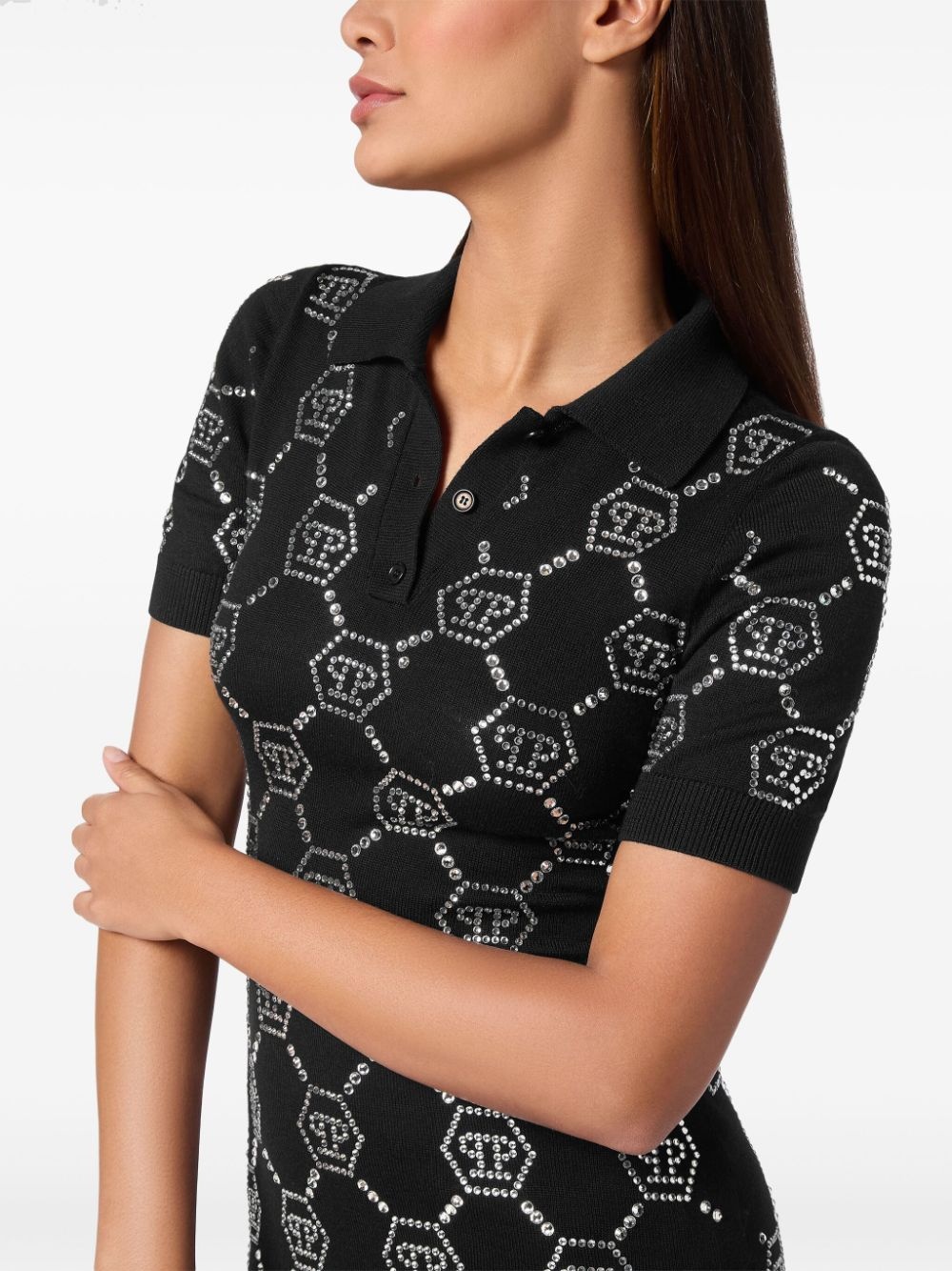 monogram polo dress - 5
